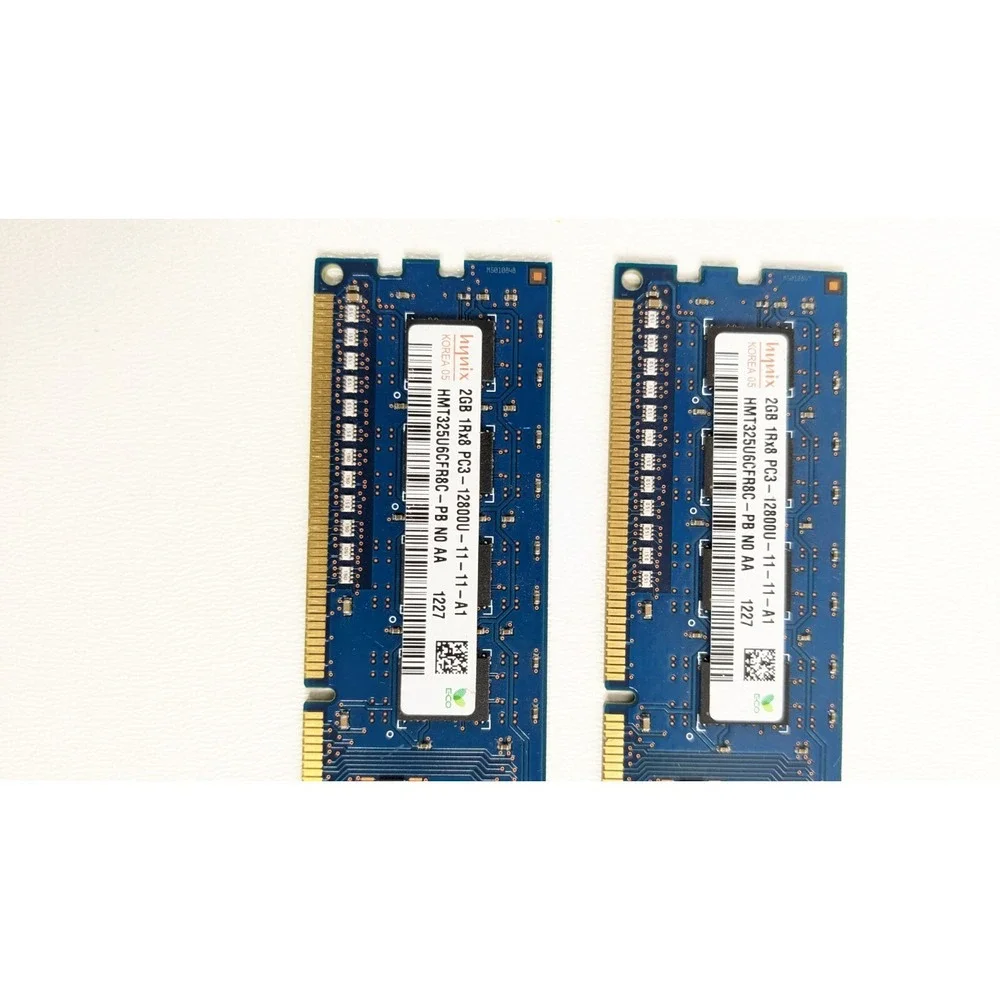 Hynix 4GB (2x2GB) DDR3 1Rx8 PC3-12800u-11-11-A1 Desktop RAM Memory HMT325U6CFR8C